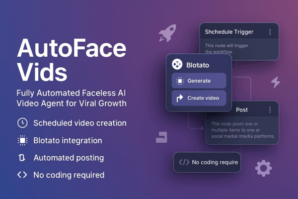 AutoFace Vids - n8n Automation